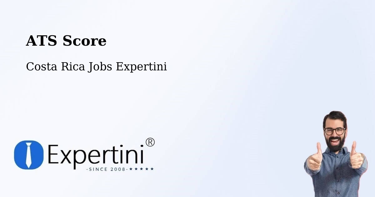 Resume ATS Score & Job Description Match Tool – Bagaces - Costa Rica Jobs Expertini